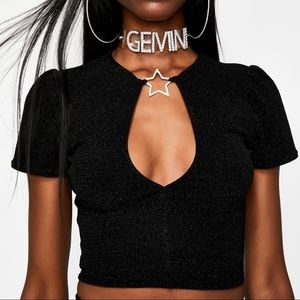 Dolls Kill Horoscopez Crop Top